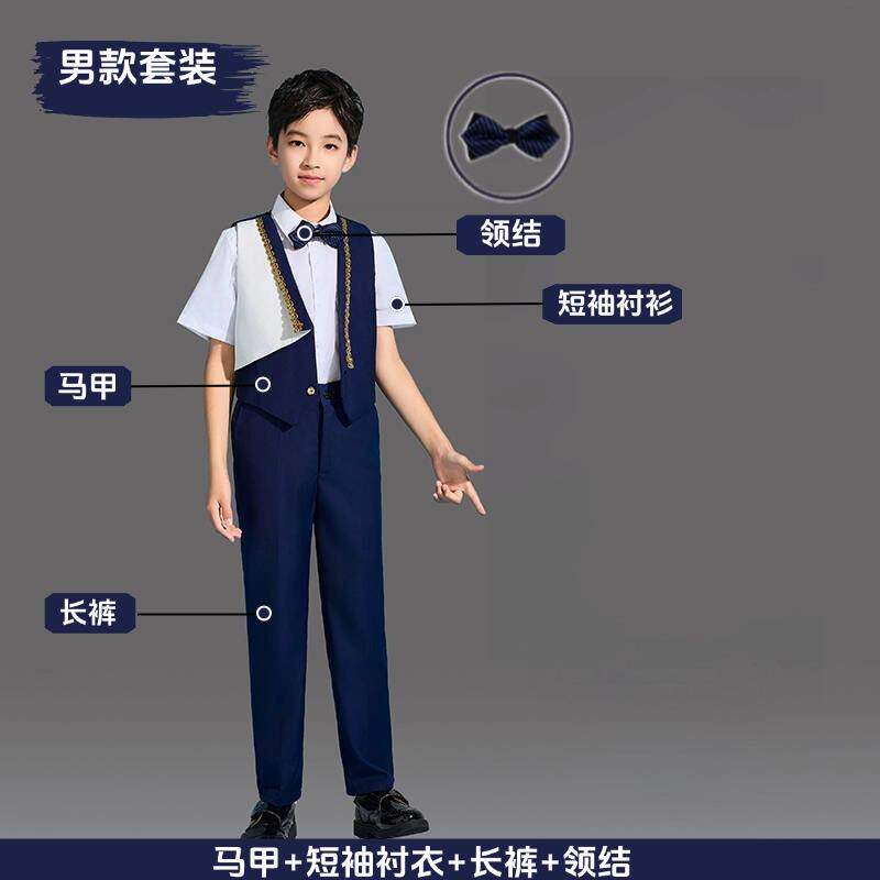 正品一儿大合童唱中小学生六歌班服礼服诗歌朗诵演讲比赛红演出服