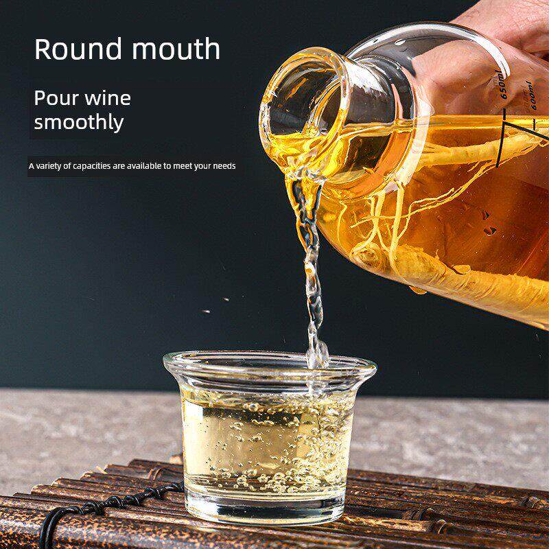 玻璃酒瓶空瓶高硼硅泡酒专用酒壶酒罐高档密封白酒分装瓶装酒容器