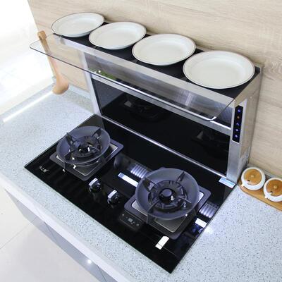 爱莱德今上厨分体式抽油烟机燃气灶套餐下排侧吸嵌入恒温清洗集成灶家用