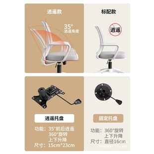 电脑椅家用久坐学生881宿舍书靠椅轮背座员工万向转椅办公椅房子