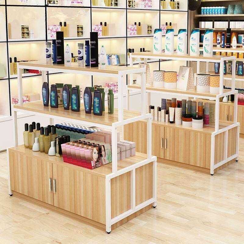 商场展示柜超市中岛柜促销台货架展架便利店母婴店化妆品展示台