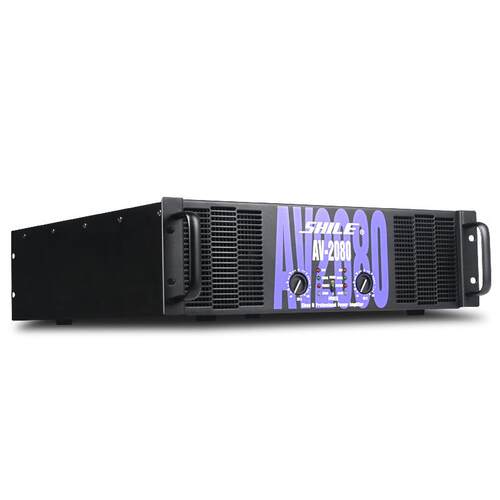 狮乐AV-2080 专业后级功放机 大功率舞台户外活动会议功率放大器