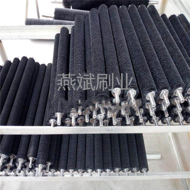 玻璃清洗酸洗弹簧缠绕式尼龙丝螺旋洗晒版机毛刷CTP冲版机毛刷辊
