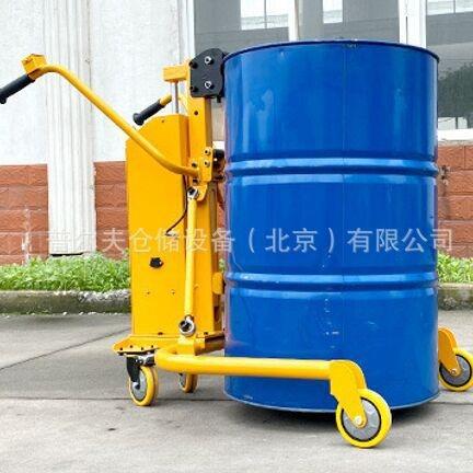 普尔夫350公斤半电动油桶搬运车圆桶搬运车手推行走电动升降