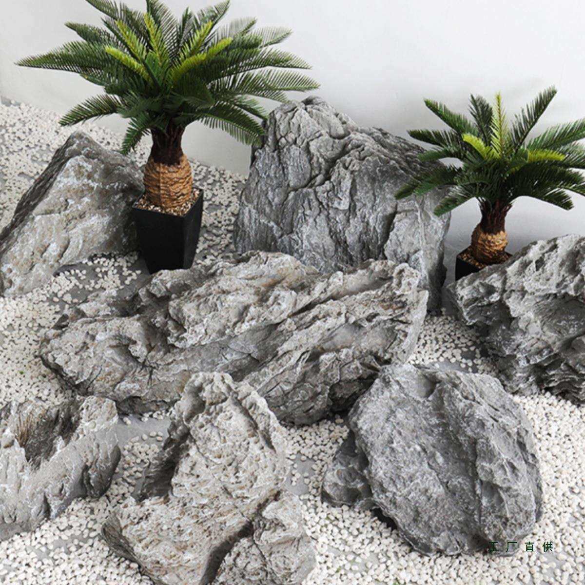 头石造景鱼缸假山石花园外庭院景户观件石F967THTJ室内装饰摆摄影