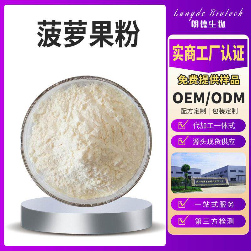 菠萝果汁粉 菠萝果粉 水溶性菠萝粉 量大价优 厂家供水果粉 1kg起