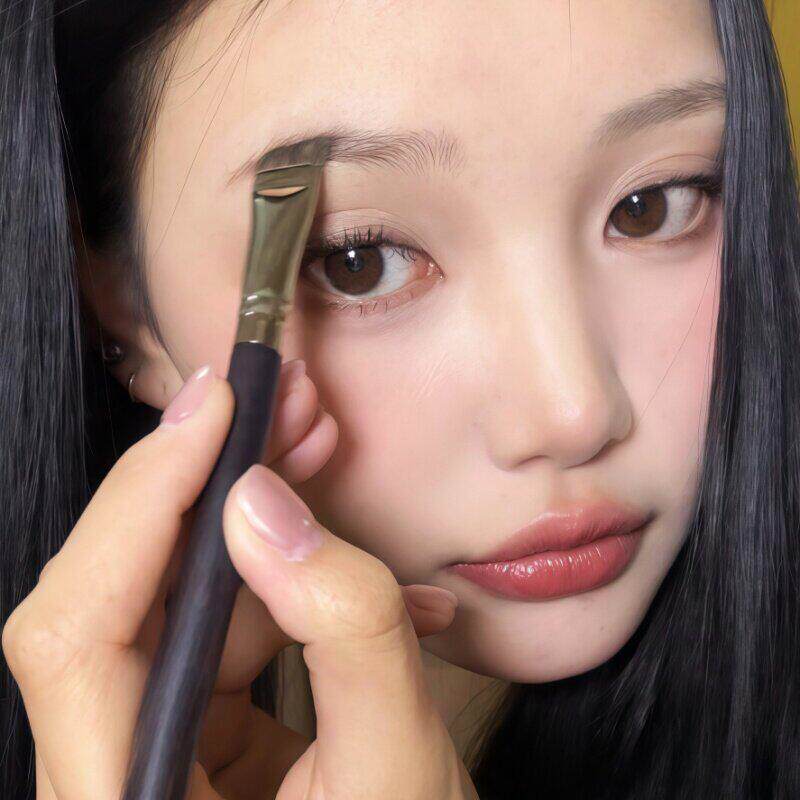 画眉 一笔成型~扁头大号眉刷刀锋眉粉刷斜角手残党新手化妆刷