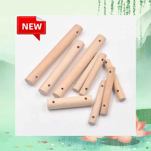 圆木松木打孔小木棍鹦鹉龙猫仓鼠吊桥秋千鸟宠物玩具楼梯手工