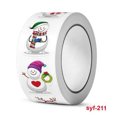 500 Christmas Stickers Christmas Snowman DIY圣诞节装饰贴