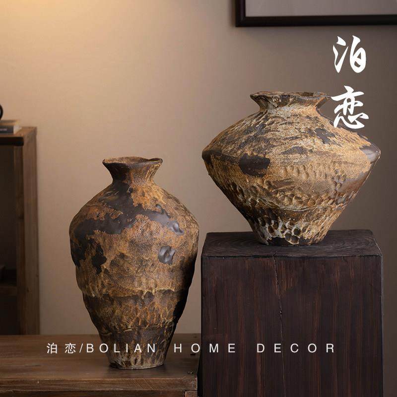 景德镇意陶瓷花瓶覆古怀禅意莲心旧纯手工民风宿酒店室侘寂风禅摆,家居饰品,花瓶,淘宝优惠券,粉丝福利购,淘宝优惠卷