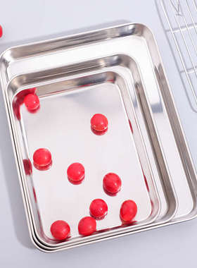 日本KOMEKI.30462.多用304不锈钢盘_26*20*2.5cm 餐盘烧烤托盘