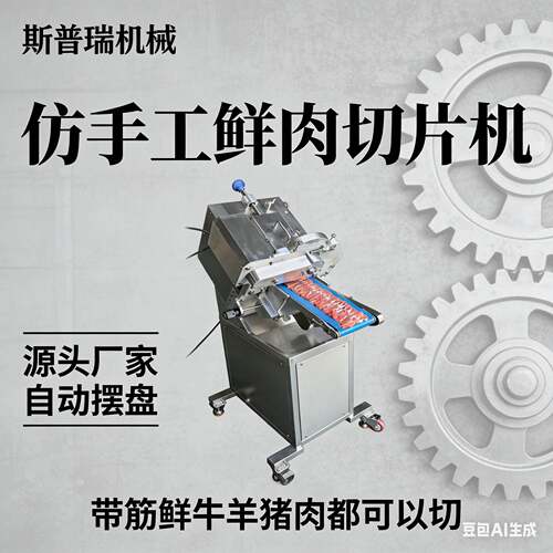 一体机手工羊肉牛羊肉鲜肉切片全自动商用牛羊火锅切片机火锅店