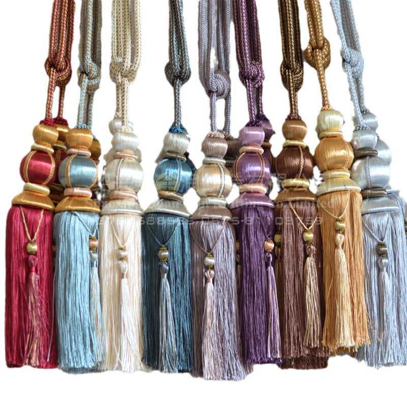 厂家直销新品包丝加密高档窗帘绑球 一对4个球窗帘绑绳流苏,纺织面料/辅料/配套,流苏/穗,淘宝优惠券,粉丝福利购,淘宝优惠卷