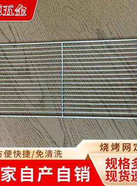 不锈材质烧烤网长方形电镀网户外家用露营BBQ工具一次性方便