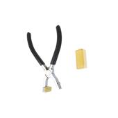 黑革柄y菱钳Di皮工具打孔器斩升级版 菱斩齿打333孔器