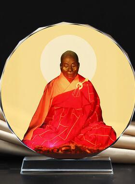 禅宗六祖慧能佛神像水晶摆台玄关桌面供奉摆件工艺品礼物图片定制