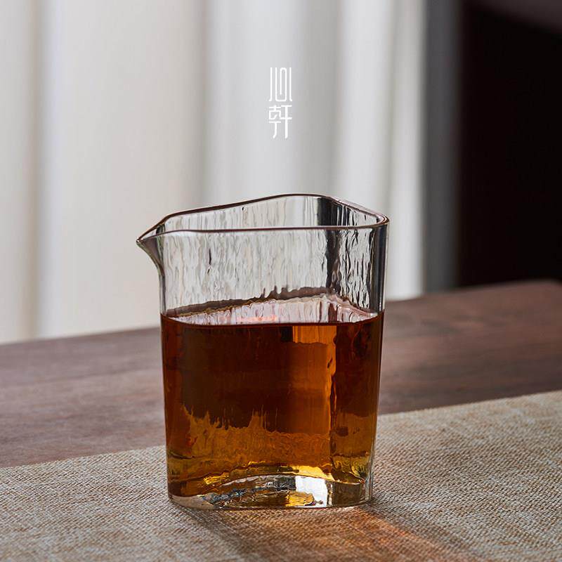 凌云三角玻璃公道杯高档手工加厚耐高温泡茶杯功夫茶具分茶器茶海