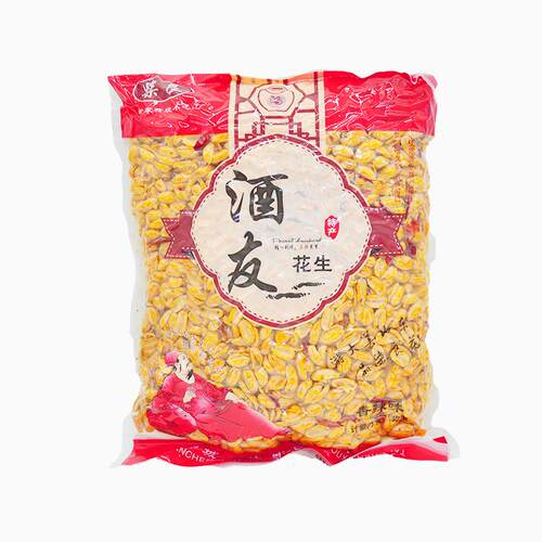 柴良酒友花生油炸花生米食品 椒盐花生麻辣花生5斤散装