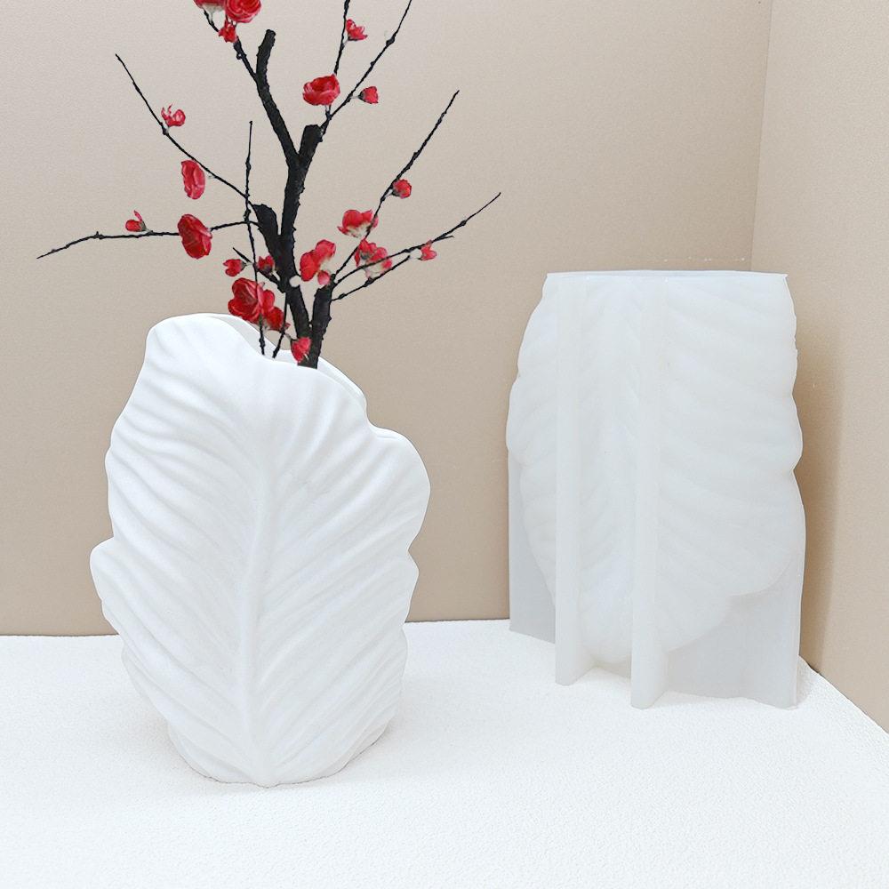 简约花树脂硅胶模具氛围感叶子花混凝土水泥模具艺术家居装饰