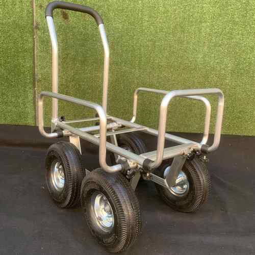 平带框四轮铝车拉货839轮手推车五四围金工具板手推车工具车