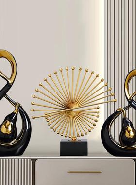 客厅电视柜摆件家里轻奢高档地台面酒柜装饰品入门入户玄关家居鹿