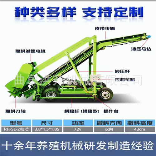 养殖场移动式青储扒草机牛场设备取草机技术参数秸秆储存取料机
