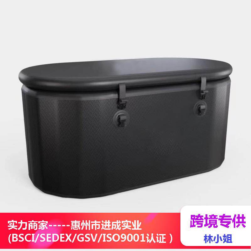 户外充气式冰桶便携可收纳健身浴桶室内spa冷疗加热冰浴池 拉丝桶