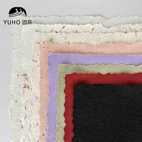 屿后 手撕东巴花瓣纸鲜花花束包花纸手工覆古肌理纸花店包装材料