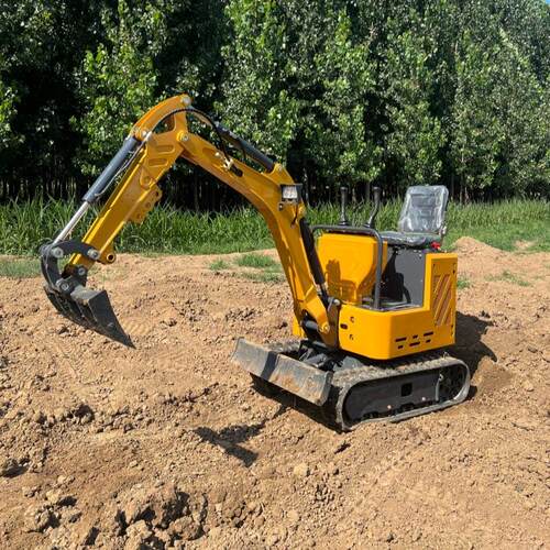 小型挖掘机1.2吨农场果园挖土机微挖破碎钩机施工建设履带挖掘机