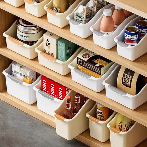 Slanted Opening Large Capacity Storage Box for Kitchen Condi