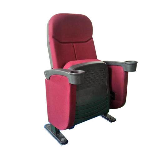 安吉礼堂椅扶手可上翻M-6609铝合金高弹性海绵简约联排座椅