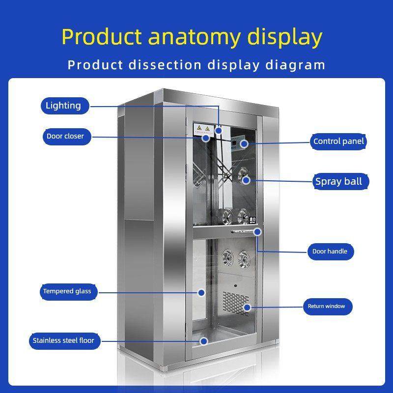 304不锈钢风淋室单双吹双吹风淋室无尘车间货淋室通道风淋室门,五金/工具,风淋室,淘宝优惠券,粉丝福利购,淘宝优惠卷