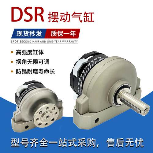 DSR气缸DSRL/DSR10-12-16-25-32-40-180-P-FW旋转叶片式摆动气缸