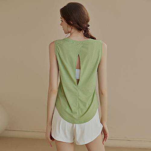 clothes yoga top fitness sleeveless quick-drying training