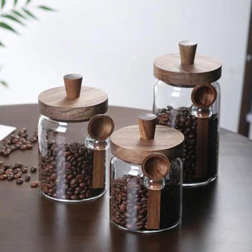 Coffee bean storage jar - 咖啡豆储存罐