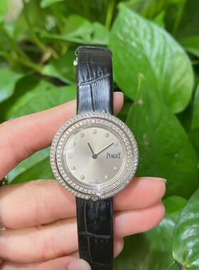 先鉴后发 98新全套34mm伯爵女手表时来运转石英后镶钻G0A43090