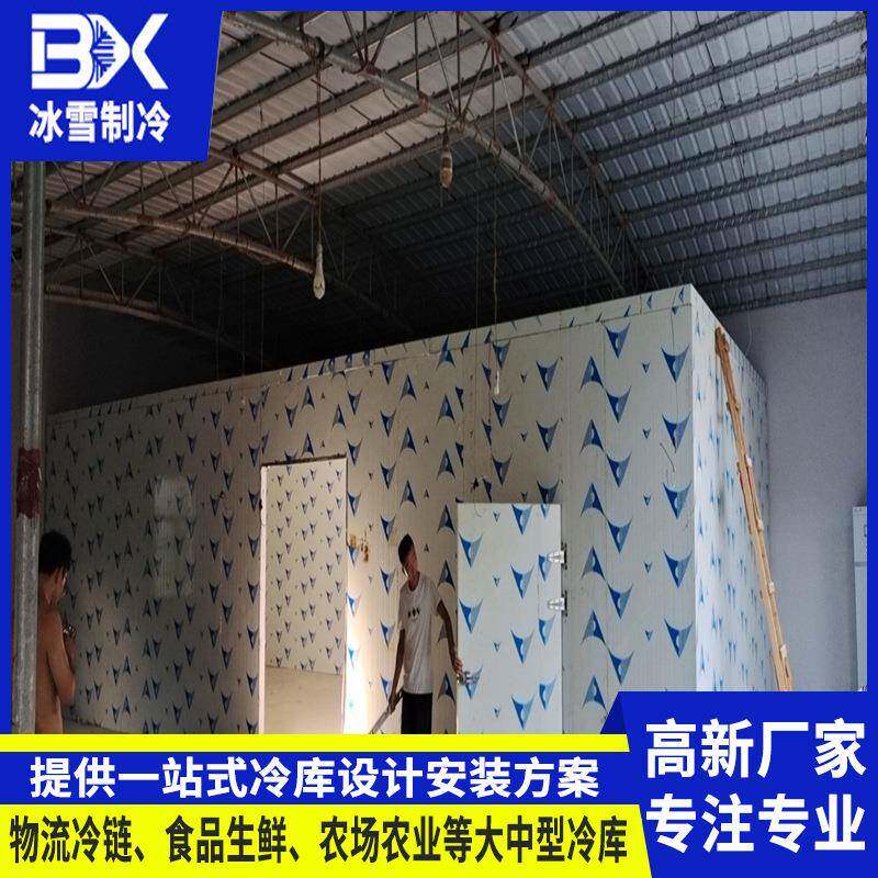 甘肃冷库安装大型全套设备蔬菜瓜果肉类海鲜低温储存冷冻库冷柜
