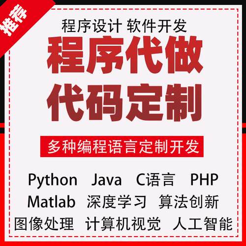 计算机程序设计python代编程序java代码编写matlab代码帮做c语言