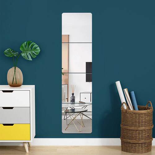 全身镜全身镜学生玻璃试衣贴墙自黏贴宿舍女防爆简约浴室拼接镜子