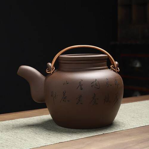 超大号紫砂茶具提梁壶配6杯古代吃茶泡茶壶茶杯茶缸大容量家用