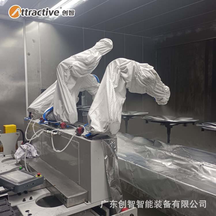 【广东创智】轮毂自动喷漆生产线 自动转件系统 旋风粉末回收设备