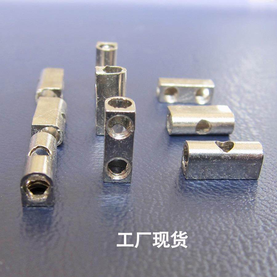 U6锌合金镀镍接线柱V6锌镍合金管3孔接线端子铁粒