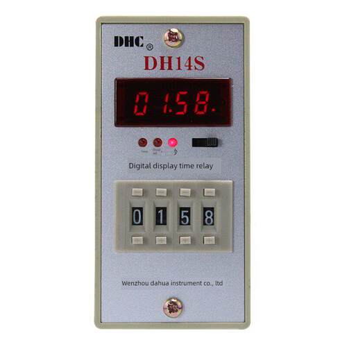 温州大华Dh14S时间继电器Dhc上电延时0.01S-99H99M两组延时数显