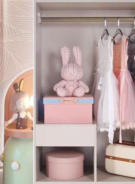 简约现代轻奢样板房儿童房女童卧室柜摆件装饰品衣帽间公主裙装饰