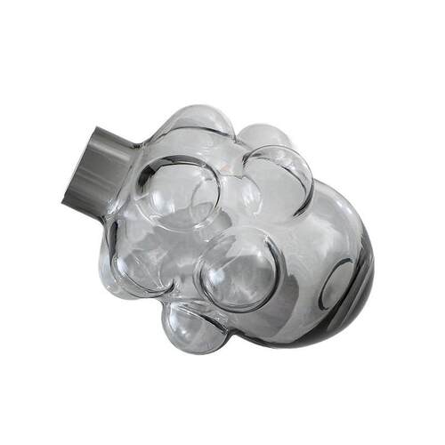 现代摆件简约创意样板间气泡花瓶装饰品高级  玻璃插花客厅感花瓶