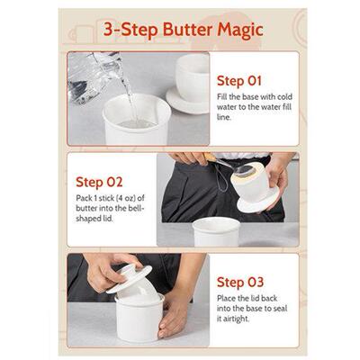 French Butter Crock Ceramic Butter Keeper French Butter Dish
