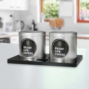 底座罐保存咖啡豆收纳力厨房亚克密封罐储存豆类咖啡咖啡粉密封罐