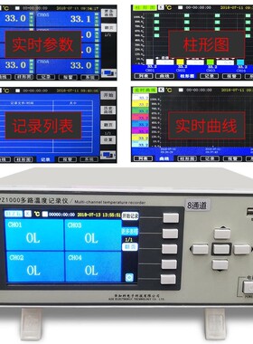 现货Z1路008SP多温度测试仪/ 816路巡检仪多通PZ1008S道无纸记录