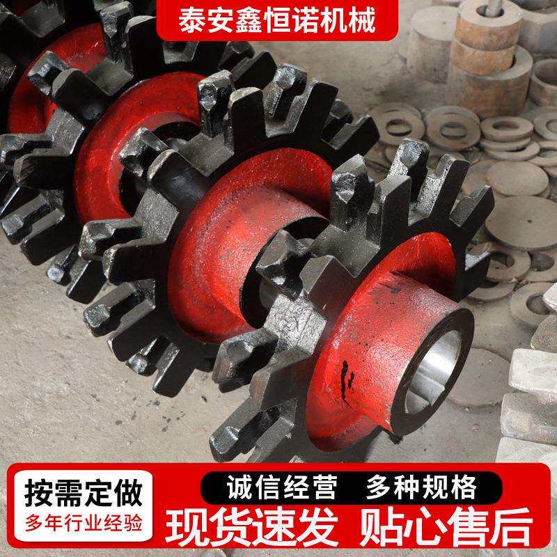 刮板机链轮不锈钢提升机链轮总成工业输送机链轮45号钢双排链轮