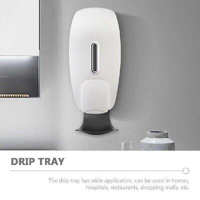 2 Pcs Drips Droplet Soap Dispenser Tray Electric Catch
